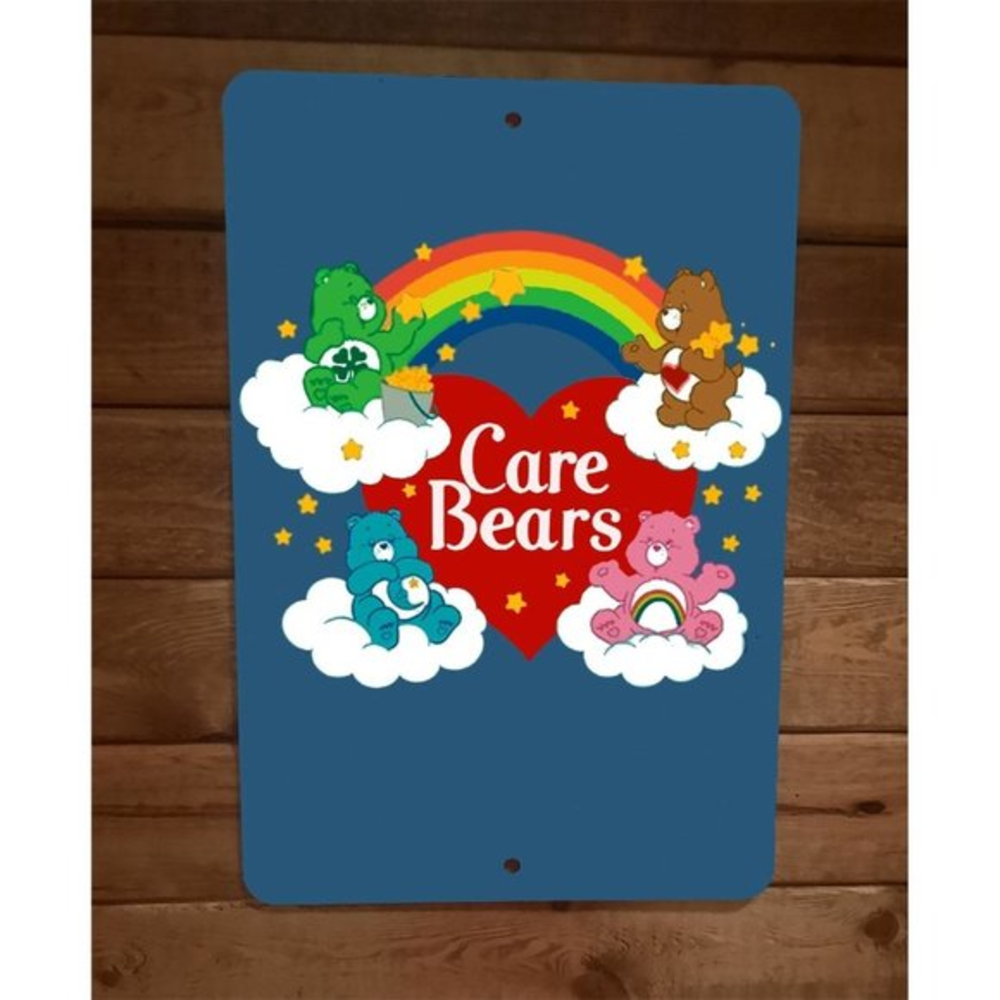 8x12 Metal Wall Poster Good Luck Bedtime Cheer Tenderheart Care Bears Girl Power
